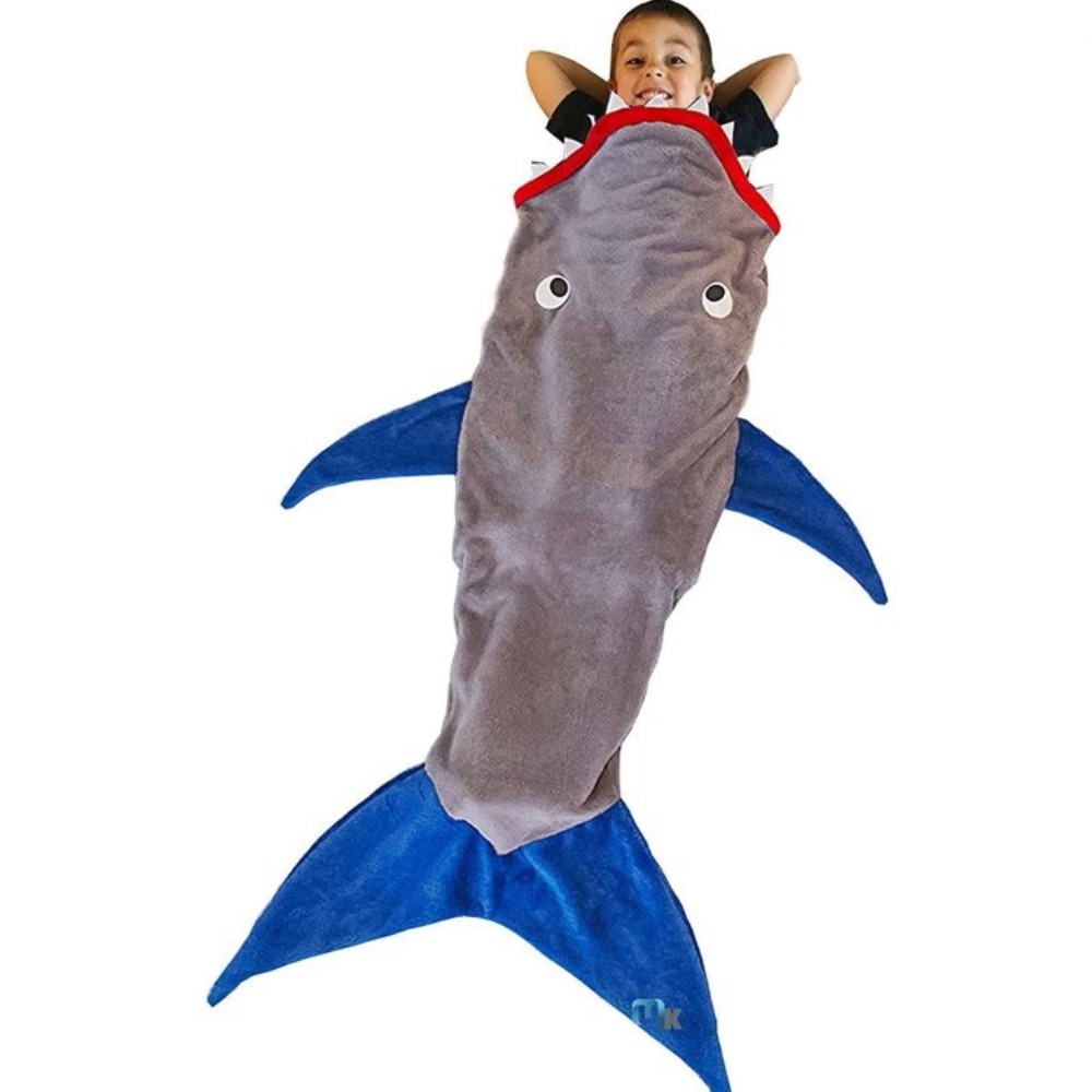 Kids sharkie Blankie Snuggie throw